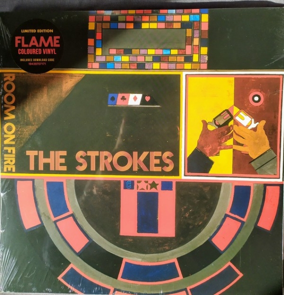 The Strokes: Room on Fire (Translucent Red & Yellow Flame Vinyl) - Plak Foto #1