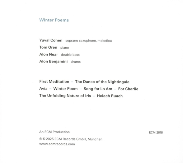 Yuval Cohen: Winter Poems - CD Foto #2