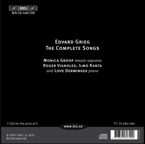 Monica Groop: Grieg: The Complete Songs - CD Foto #2