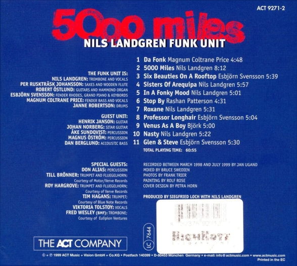 Nils Landgren, Roy Hargrove: 5000 Miles - CD Foto #2