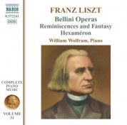 William Wolfram: Liszt Complete Piano Music, Vol. 31: Bellini Operas - CD