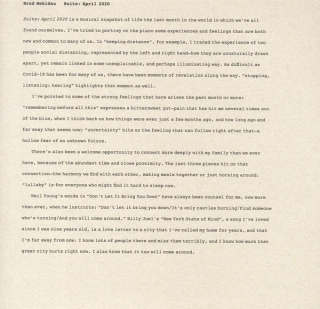 Brad Mehldau: Suite: April 2020 - Plak