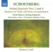 Schoenberg: String Quartets Nos. 3 and 4 - Phantasy - CD