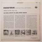 Hugo Reinhold, London Symphony Orchestra: Khachaturian: Piano Concerto - Plak Foto #2