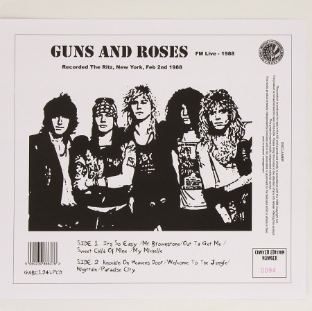 Guns N' Roses: Fm Live 1988 - Plak