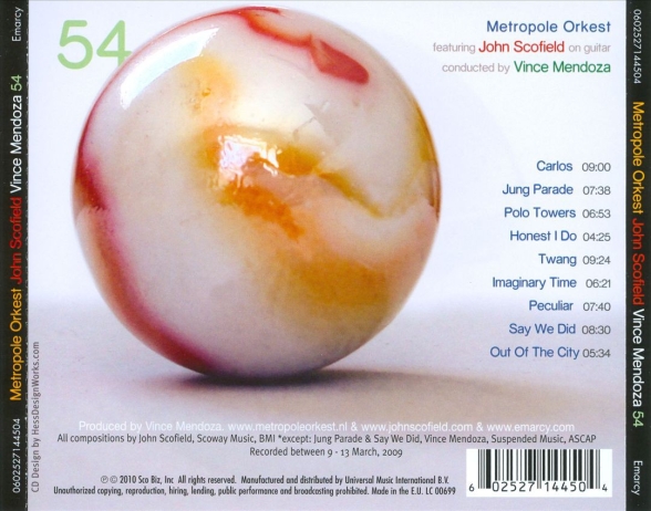 John Scofield: 54 - CD Foto #2