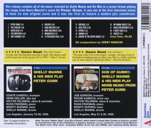 Shelly Manne: And His Men - Play Peter Gunn + Son of Gunn - CD Foto #2