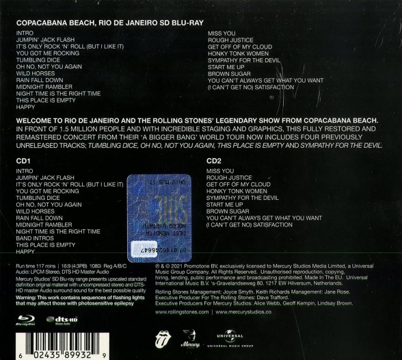 Rolling Stones: A Bigger Bang: Live On Copacabana Beach 2006 - CD Foto #3