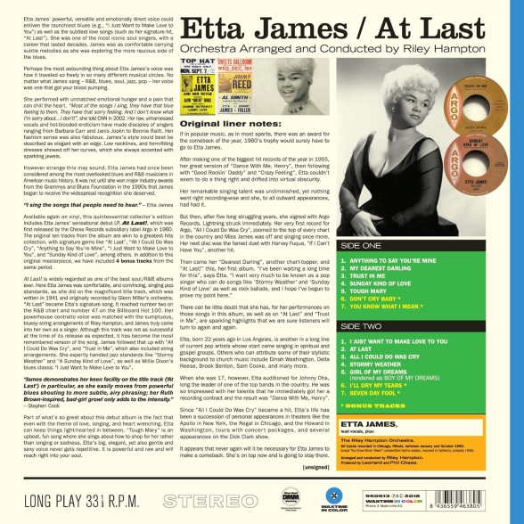 Etta James: At Last! (Limited Edition - Blue Vinyl) - Plak Foto #2