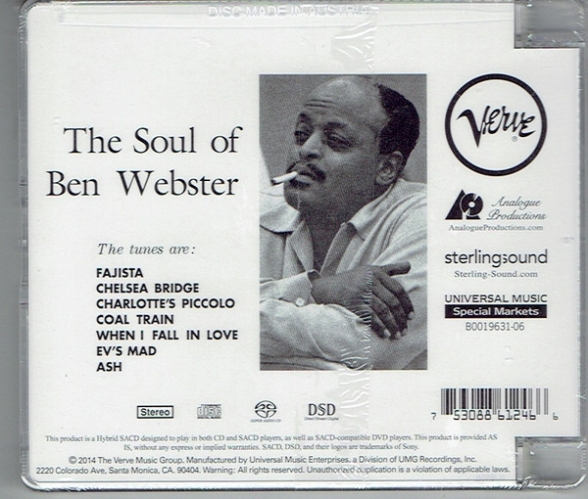 Ben Webster: The Soul Of Ben Webster - SACD Foto #3