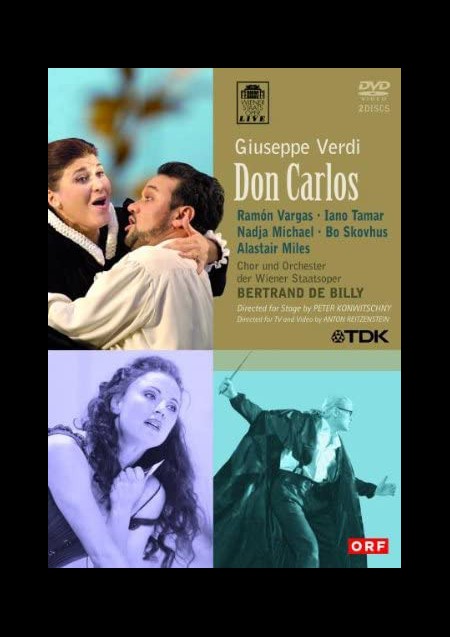 Alastair Miles, Ramon Vargas, Simon Yang, Bo Skovhus, Chor der Wiener Staatsoper, Orchester der Wiener Staatsoper, Bertrand de Billy: Verdi: Don Carlos - DVD