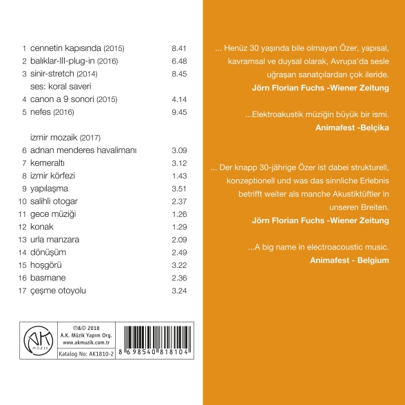 Mehmet Can Özer: Nefes - CD Foto #2