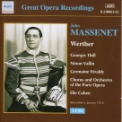 Massenet: Werther (Thill, Vallin) (1931) - CD Foto #1