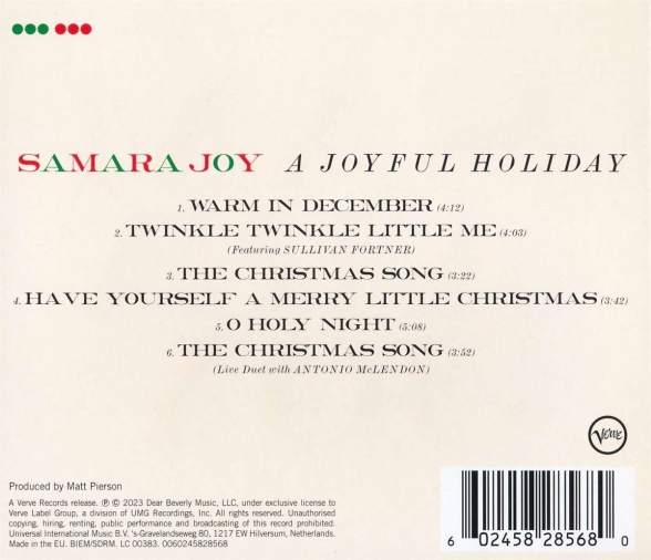 Samara Joy: A Joyful Holiday - CD Foto #2