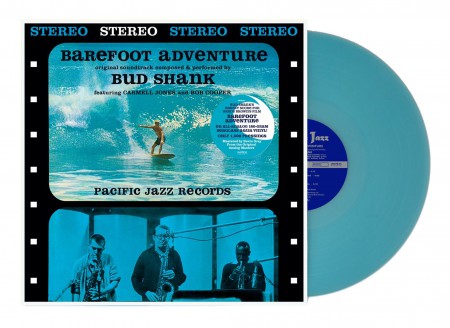 Bud Shank: Barefoot Adventure (Limited Numbered Edition - Seaglass Aqua Vinyl) - Plak
