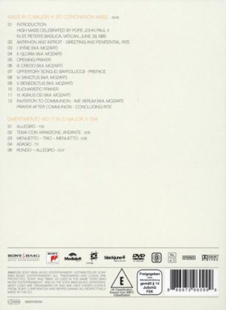 Kathleen Battle, Trudeliese Schmidt, Gösta Winbergh, Ferruccio Furlanetto, Wiener Singverein, Herbert von Karajan, Wiener Philharmoniker: Mozart: Messe KV 317 "Krönungsmesse" - DVD Foto #2