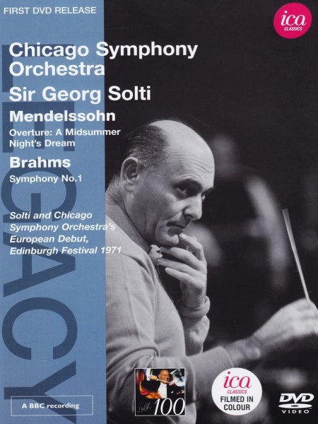 Chicago Symphony Orchestra, Sir Georg Solti: Mendelssohn/ Brahms: Overture - A Midsummer Night's Dream/ Symphony No. 1 - DVD