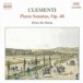 Clementi: Piano Sonatas, Op. 40 - CD