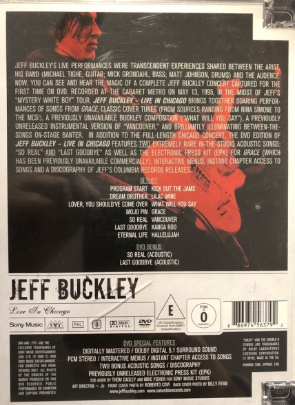 Jeff Buckley: Live In Chicago - DVD Foto #2