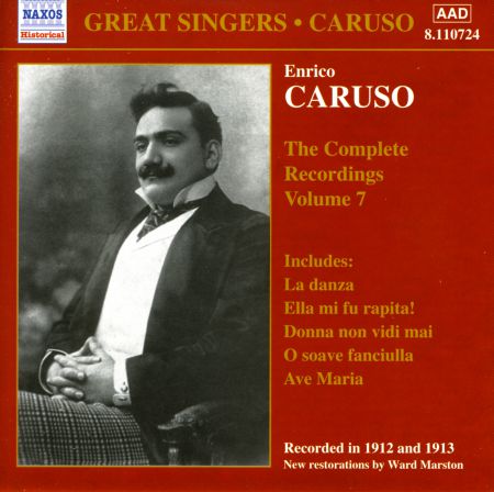 Caruso, Enrico: Complete Recordings, Vol.  7 (1912-1913) - CD