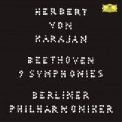 Berliner Philharmoniker, Walter Berry, Herbert von Karajan, Gundula Janowitz, Waldemar Kmentt, Hilde Rössel-Majdan, Wiener Singverein: Beethoven: 9 Symphonies - Karajan (1963) - Plak