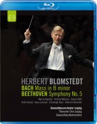 Herbert Blomstedt, Gewandhausorchester Leipzig: Bach: Mass in B Minor / Beethoven: Symphony No. 5 - BluRay