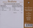 Borika van den Booren, Emmy Verhey, János Starker, Arpad Joo, Eduardo Marturet: Brahms: Violin Concerto, Double Concerto - CD Foto #2