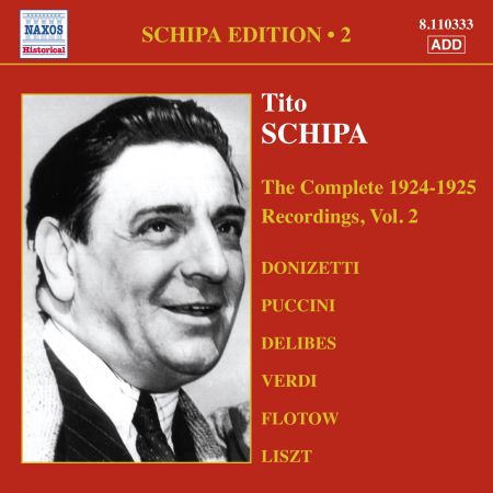 Schipa: The Complete 1924-1925 Recordings, Vol.2 - CD