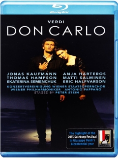 Jonas Kaufmann, Anja Harteros, Wiener Philharmoniker, Antonio Pappano: Verdi: Don Carlo - BluRay