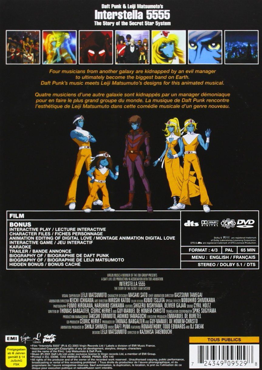 Daft Punk, Leiji Matsumoto: Interstella 5555: The 5tory of the