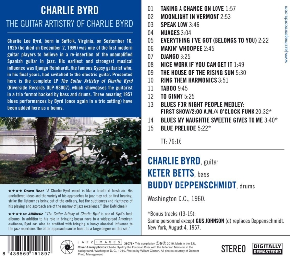 Charlie Byrd: The Guitar Artistry Of Charlie Byrd (Photographs By William Claxton) - CD Foto #2