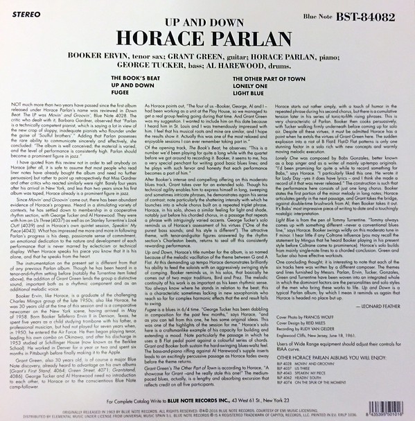 Horace Parlan - Up & Down Horace Parlan - Up & Down