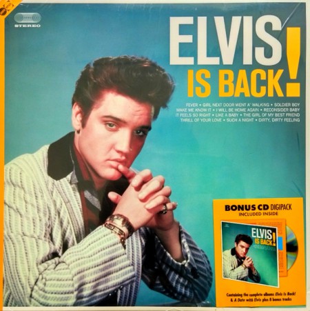 Elvis Presley: Elvis is Back! Bonus CD Included Inside - Plak