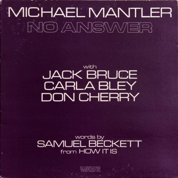 Michael Mantler: No Answer - Plak Foto #1