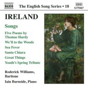 Roderick Williams: Ireland: 5 Poems / We'Ll To the Woods No More / Sea Fever / Santa Chiara (English Song, Vol. 18) - CD