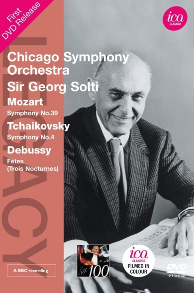 Chicago Symphony Orchestra, Sir Georg Solti: Mozart/ Tchaikovsky/ Debussy: Sym. No.39/ Sym. No. 4/ Fetes - DVD Foto #1