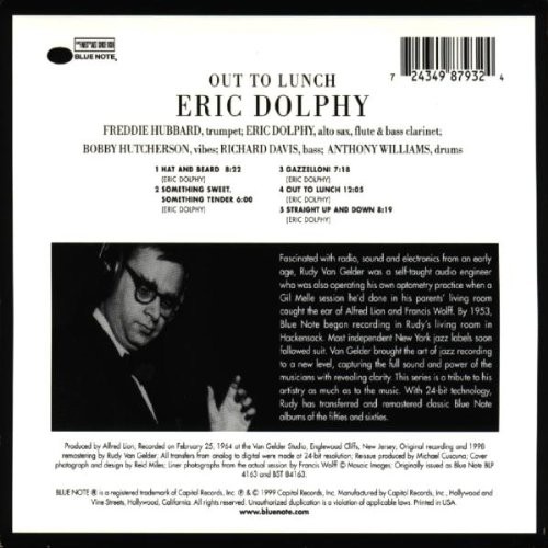 Eric Dolphy: Out To Lunch! - CD Foto #2