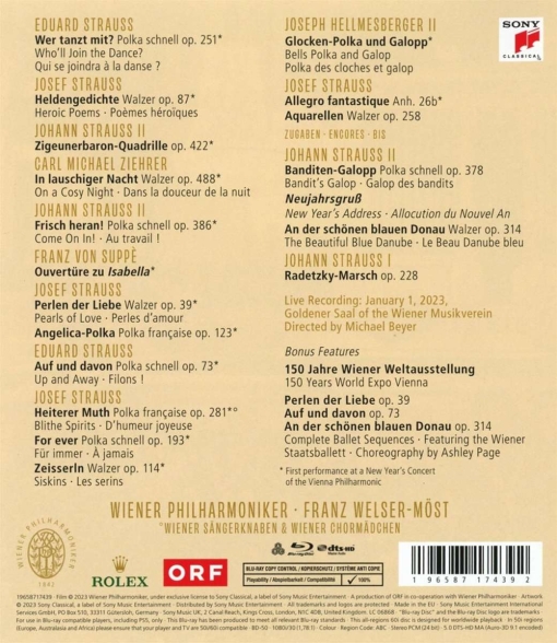 Wiener Philharmoniker, Franz Welser-Möst: New Year's Concert 2023 - BluRay Foto #2