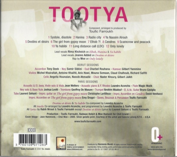 Toufic Farroukh: Tootya - CD Foto #2