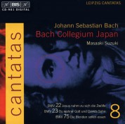 Bach Collegium Japan, Masaaki Suzuki: J.S. Bach: Cantatas, Vol. 8 (BWV 22, 23, 75) - CD