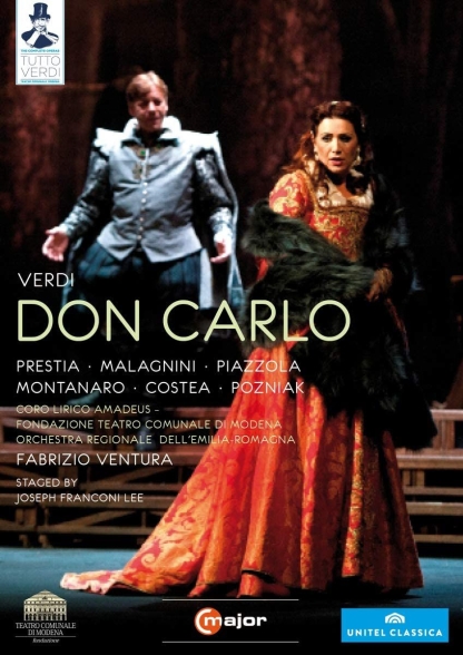 Giacomo Prestia, Mario Malagnini, Simone Piazzola, Luciano Montanaro, Paolo Guttol, Cellia Costea, Orchestra Regionale Dell 'Emilia-Romagna, Fabrizio Ventura: Verdi: Don Carlo - DVD Foto #1