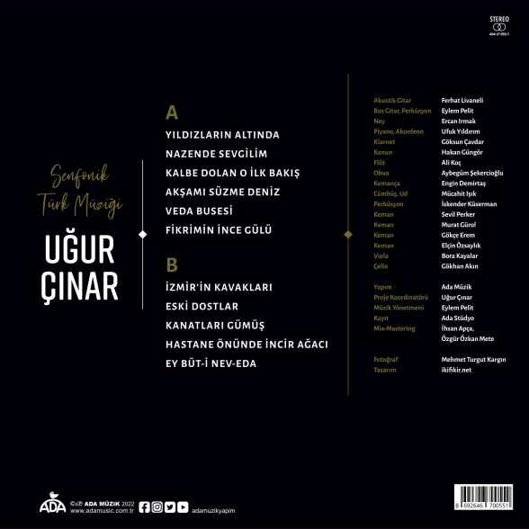 Uğur Çınar: Senfonik Türk Müziği - Plak Foto #2