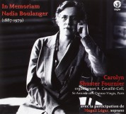 Carolyn Shuster Fournier - In Memoriam Nadia Boulanger - CD