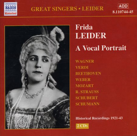 Leider, Frida: A Vocal Portrait (1921-1943) - CD