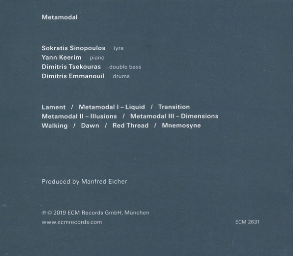 Sokratis Sinopoulos Quartet: Metamodal - CD Foto #2