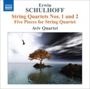 Aviv Quartet: Schulhoff: String Quartets Nos. 1 and 2 - 5 Pieces for String Quartet - CD