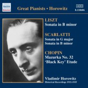 Vladimir Horowitz: Liszt: Piano Sonata in B Minor (Horowitz) (1932-1935) - CD