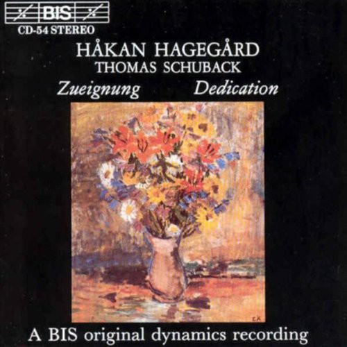 Håkan Hagegård, Thomas Schuback: Zueignung - Dedication. Songs for Baritone - CD Foto #1