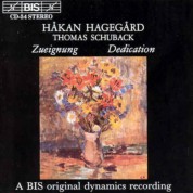 Håkan Hagegård, Thomas Schuback: Zueignung - Dedication. Songs for Baritone - CD