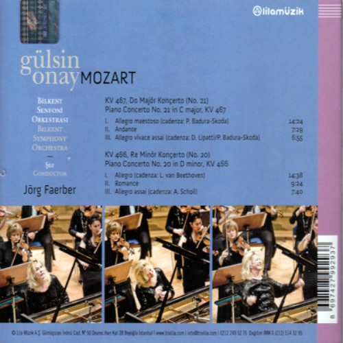 Gülsin Onay: Mozart: Piano Concerto No. 20 - 21 - CD Foto #2